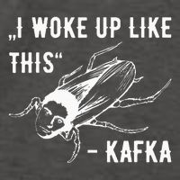 Franz Kafka I Woke Up Like This Vermin Transformation Vector Backpack