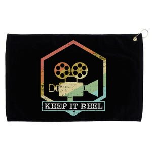 Funny Keep It Real Filmmakers Film Lovers Gift Design Gift Grommeted Golf Towel