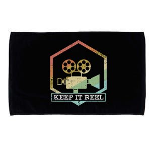 Funny Keep It Real Filmmakers Film Lovers Gift Design Gift Microfiber Hand Towel