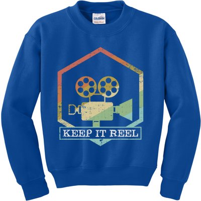 Funny Keep It Real Filmmakers Film Lovers Gift Design Gift Kids Sweatshirt