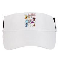 Funny Karma Is A Cat Funny Cat Music Concert Gift For Christmas Gifts Music Co Adult Drive Performance Visor