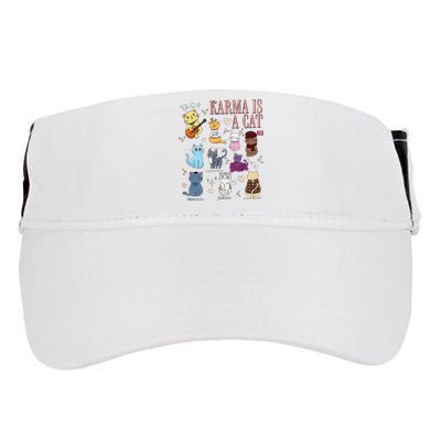 Funny Karma Is A Cat Funny Cat Music Concert Gift For Christmas Gifts Music Co Adult Drive Performance Visor