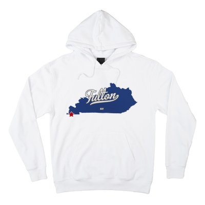 Fulton Kentucky Ky Map Hoodie