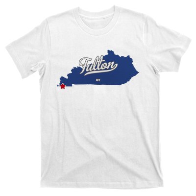 Fulton Kentucky Ky Map T-Shirt