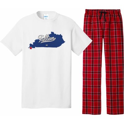 Fulton Kentucky Ky Map Pajama Set