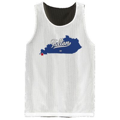 Fulton Kentucky Ky Map Mesh Reversible Basketball Jersey Tank