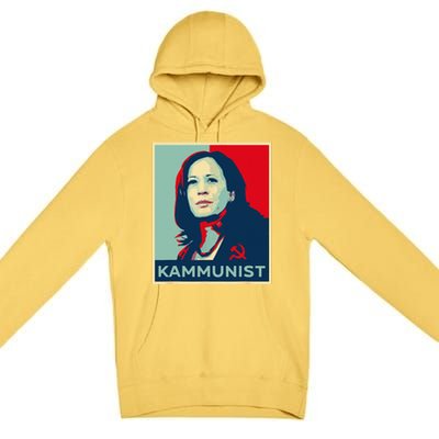 Funny Kammunist Kamala Harris 2024 Kamunism Communist Premium Pullover Hoodie