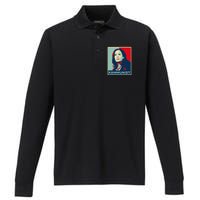 Funny Kammunist Kamala Harris 2024 Kamunism Communist Performance Long Sleeve Polo