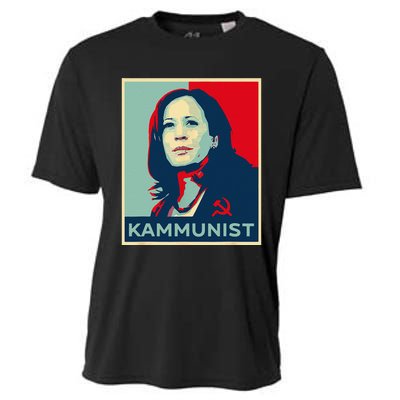 Funny Kammunist Kamala Harris 2024 Kamunism Communist Cooling Performance Crew T-Shirt