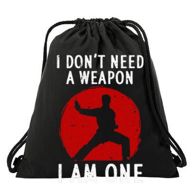 Funny Karate Karate Black Belt Martial Arts Drawstring Bag