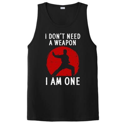 Funny Karate Karate Black Belt Martial Arts PosiCharge Competitor Tank