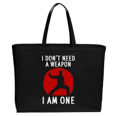 Funny Karate Karate Black Belt Martial Arts Cotton Canvas Jumbo Tote