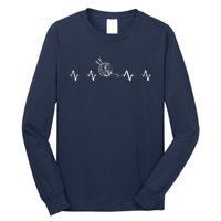 Funny Knitting Knitter Yarn Heartbeat Long Sleeve Shirt