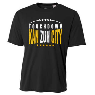 Fanatic KC Kansas City Touchdown KanzuhCity Red Kc TD Zone Cooling Performance Crew T-Shirt