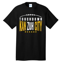 Fanatic KC Kansas City Touchdown KanzuhCity Red Kc TD Zone Tall T-Shirt