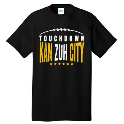 Fanatic KC Kansas City Touchdown KanzuhCity Red Kc TD Zone Tall T-Shirt