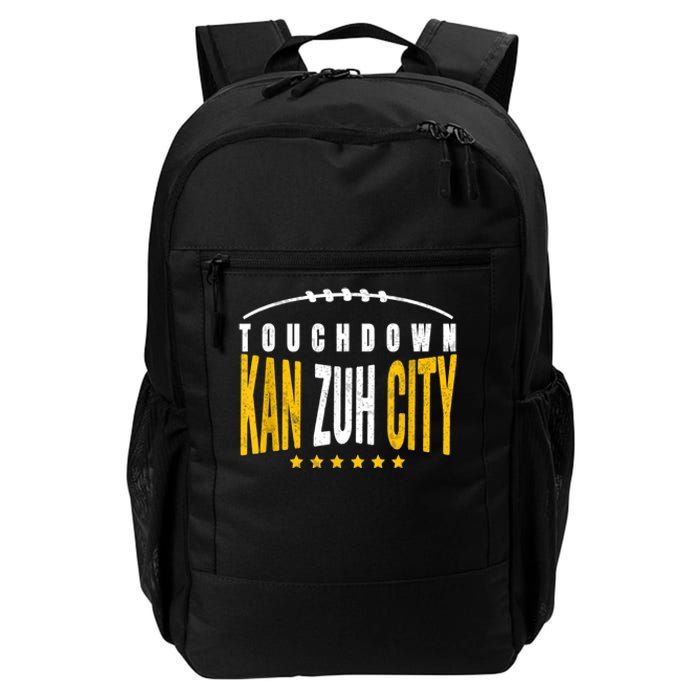 Fanatic KC Kansas City Touchdown KanzuhCity Red Kc TD Zone Daily Commute Backpack