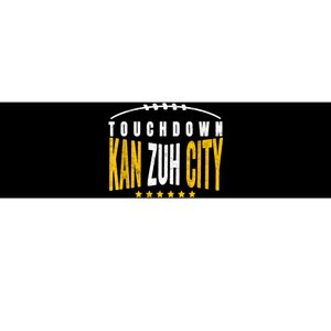 Fanatic KC Kansas City Touchdown KanzuhCity Red Kc TD Zone Bumper Sticker