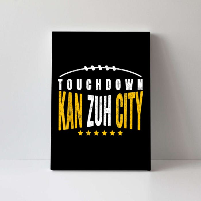 Fanatic KC Kansas City Touchdown KanzuhCity Red Kc TD Zone Canvas