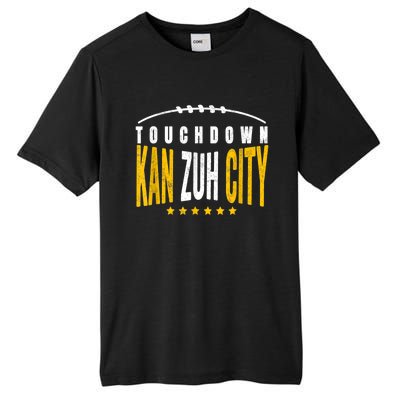 Fanatic KC Kansas City Touchdown KanzuhCity Red Kc TD Zone Tall Fusion ChromaSoft Performance T-Shirt