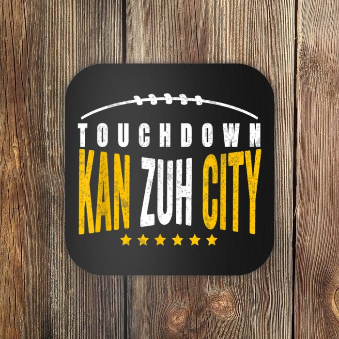 Fanatic KC Kansas City Touchdown KanzuhCity Red Kc TD Zone Coaster