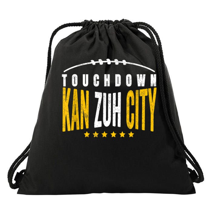 Fanatic KC Kansas City Touchdown KanzuhCity Red Kc TD Zone Drawstring Bag