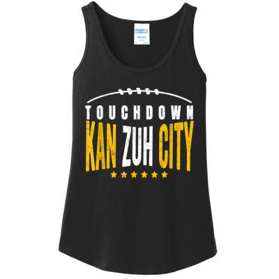 Fanatic KC Kansas City Touchdown KanzuhCity Red Kc TD Zone Ladies Essential Tank