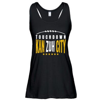 Fanatic KC Kansas City Touchdown KanzuhCity Red Kc TD Zone Ladies Essential Flowy Tank