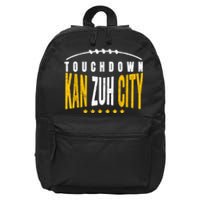 Fanatic KC Kansas City Touchdown KanzuhCity Red Kc TD Zone 16 in Basic Backpack