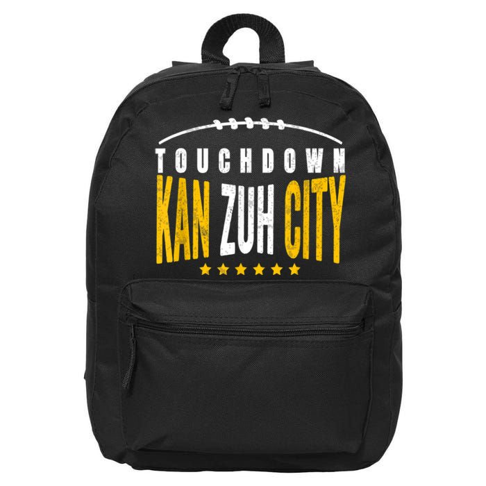 Fanatic KC Kansas City Touchdown KanzuhCity Red Kc TD Zone 16 in Basic Backpack