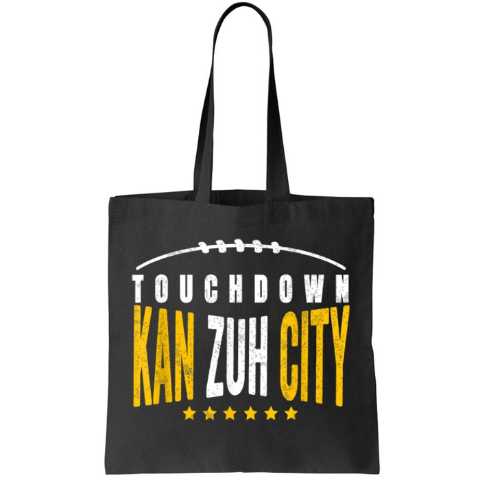 Fanatic KC Kansas City Touchdown KanzuhCity Red Kc TD Zone Tote Bag