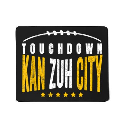 Fanatic KC Kansas City Touchdown KanzuhCity Red Kc TD Zone Mousepad