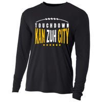 Fanatic KC Kansas City Touchdown KanzuhCity Red Kc TD Zone Cooling Performance Long Sleeve Crew