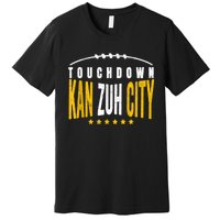 Fanatic KC Kansas City Touchdown KanzuhCity Red Kc TD Zone Premium T-Shirt