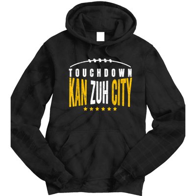 Fanatic KC Kansas City Touchdown KanzuhCity Red Kc TD Zone Tie Dye Hoodie