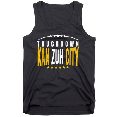 Fanatic KC Kansas City Touchdown KanzuhCity Red Kc TD Zone Tank Top