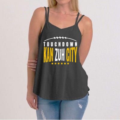 Fanatic KC Kansas City Touchdown KanzuhCity Red Kc TD Zone Women's Strappy Tank