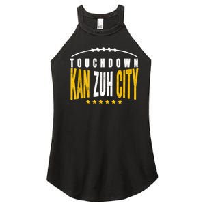 Fanatic KC Kansas City Touchdown KanzuhCity Red Kc TD Zone Women's Perfect Tri Rocker Tank