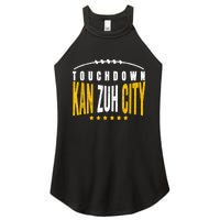 Fanatic KC Kansas City Touchdown KanzuhCity Red Kc TD Zone Women's Perfect Tri Rocker Tank