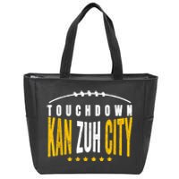 Fanatic KC Kansas City Touchdown KanzuhCity Red Kc TD Zone Zip Tote Bag