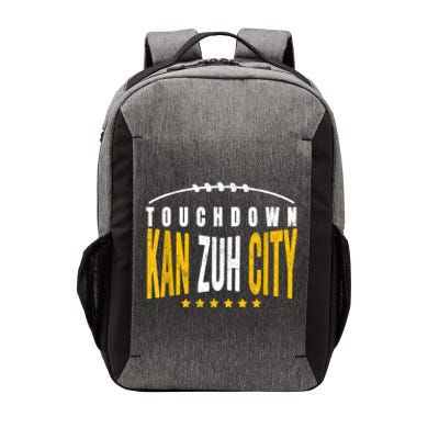 Fanatic KC Kansas City Touchdown KanzuhCity Red Kc TD Zone Vector Backpack