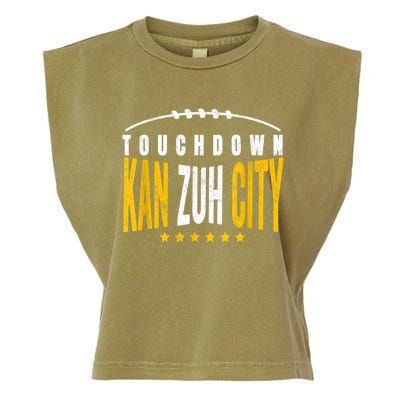 Fanatic KC Kansas City Touchdown KanzuhCity Red Kc TD Zone Garment-Dyed Women's Muscle Tee