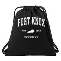 Fort Knox Kentucky Ky Vintage Athletic Drawstring Bag