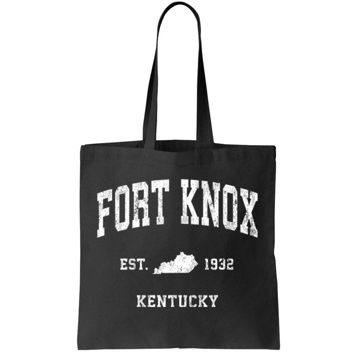 Fort Knox Kentucky Ky Vintage Athletic Tote Bag