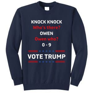 Funny Knock Knock Whos There Pro Trump 2024 Election Vote Tank Top Tall Sweatshirt