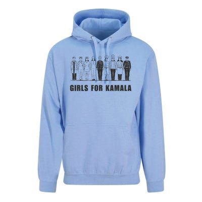 For Kamala Ladies Madam President Walz 2024 Cute Gift Unisex Surf Hoodie