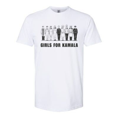 For Kamala Ladies Madam President Walz 2024 Cute Gift Softstyle CVC T-Shirt