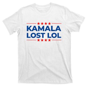 Funny Kamala Lost Lol Funny Anti Kamala For President 2024 T-Shirt