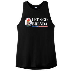 Funny Kamala Lets Go Brenda Laughin Harris Ladies PosiCharge Tri-Blend Wicking Tank