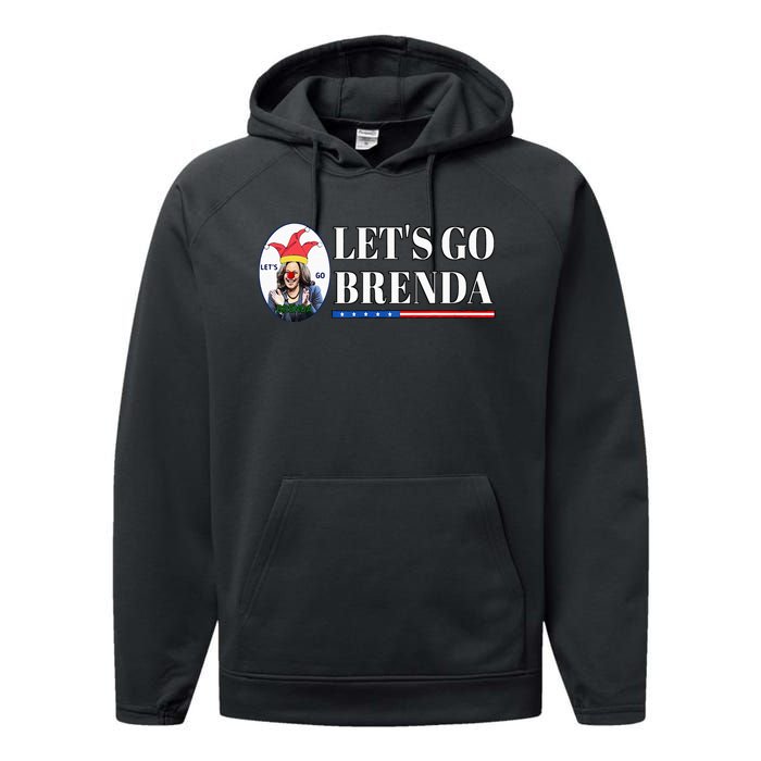 Funny Kamala Lets Go Brenda Laughin Harris Performance Fleece Hoodie